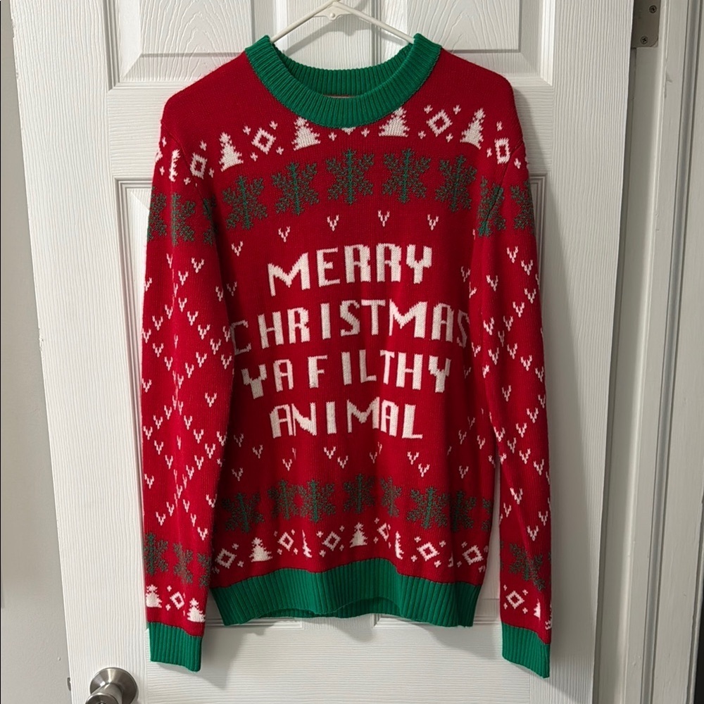 Festive Red Christmas Sweater